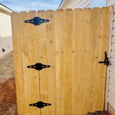 Beautiful-new-installation-of-pre-stained-Douglas-Fir-wood-finished-up-in-Mustang-OK 1