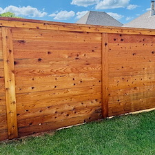 Custom-Horizontal-Cedar-Fence-installation-with-professional-Stain-Finish-Edmond 0