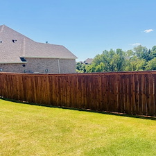Edmond-OK-Stain-and-Seal-on-Large-Cap-Trim-Cedar-Fence 3
