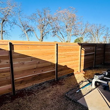 Top-Quality-Cedar-Horizontal-Fence-in-Blanchard 0